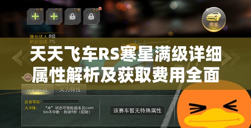 天天飞车RS寒星满级详细属性解析及获取费用全面揭秘