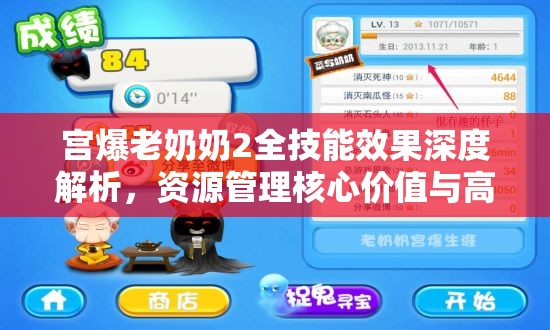 宫爆老奶奶2全技能效果深度解析，资源管理核心价值与高效实战运用策略