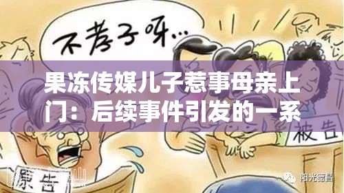 果冻传媒儿子惹事母亲上门：后续事件引发的一系列思考