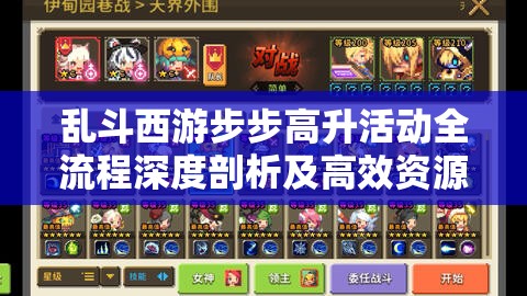 乱斗西游步步高升活动全流程深度剖析及高效资源管理策略指南