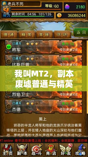 我叫MT2，副本废墟普通与精英掉落对比对资源管理的重要性及优化策略