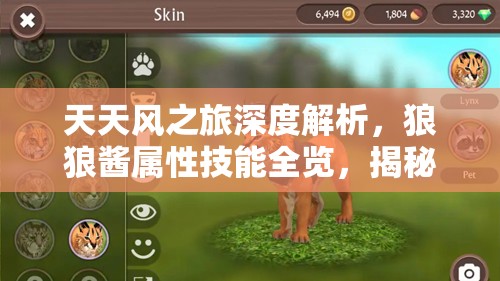 天天风之旅深度解析，狼狼酱属性技能全览，揭秘战斗中的绝对核心地位