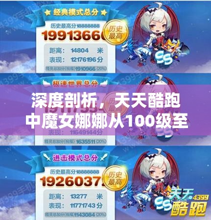 深度剖析，天天酷跑中魔女娜娜从100级至130级属性变化的全面对比