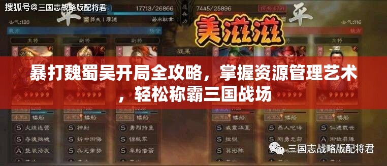 暴打魏蜀吴开局全攻略，掌握资源管理艺术，轻松称霸三国战场