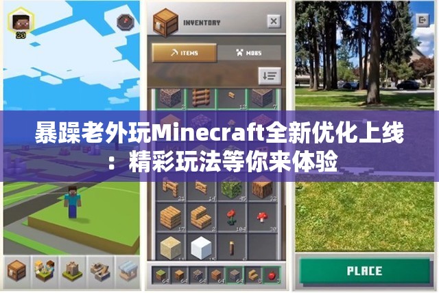 暴躁老外玩Minecraft全新优化上线：精彩玩法等你来体验