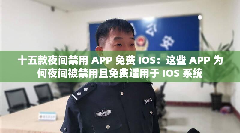 十五款夜间禁用 APP 免费 IOS：这些 APP 为何夜间被禁用且免费适用于 IOS 系统