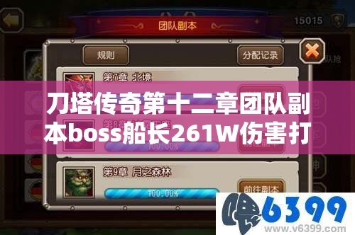 刀塔传奇第十二章团队副本boss船长261W伤害打法技巧与阵容深度解析
