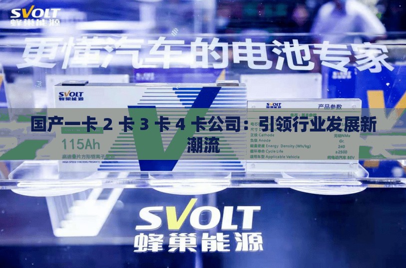 国产一卡 2 卡 3 卡 4 卡公司：引领行业发展新潮流