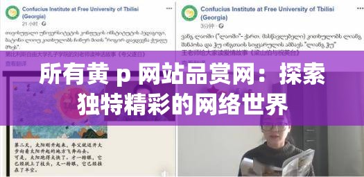 所有黄 p 网站品赏网：探索独特精彩的网络世界