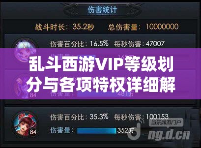 乱斗西游VIP等级划分与各项特权详细解析及实用指南