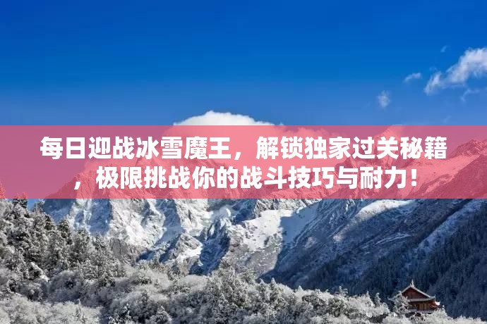 每日迎战冰雪魔王，解锁独家过关秘籍，极限挑战你的战斗技巧与耐力！