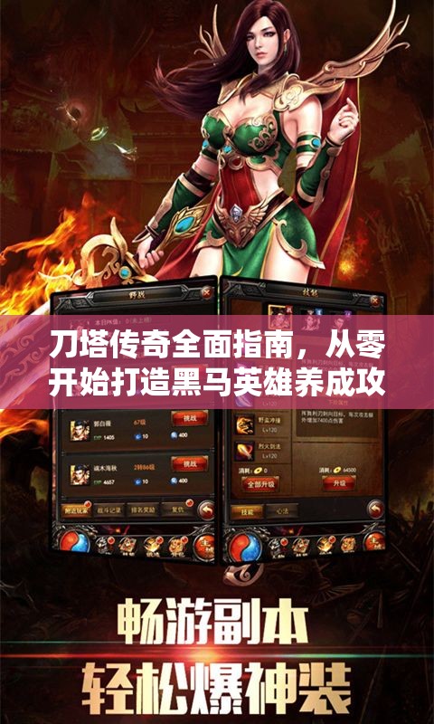 刀塔传奇全面指南，从零开始打造黑马英雄养成攻略之旅