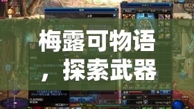 梅露可物语，探索武器与属性之间的奇妙碰撞与无限可能