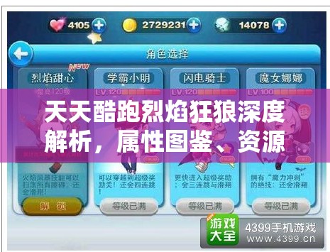 天天酷跑烈焰狂狼深度解析，属性图鉴、资源管理策略及价值最大化技巧