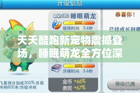 天天酷跑新宠物震撼登场，睡眠萌龙全方位深度评测解析