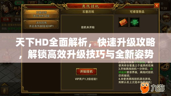 天下HD全面解析，快速升级攻略，解锁高效升级技巧与全新姿势