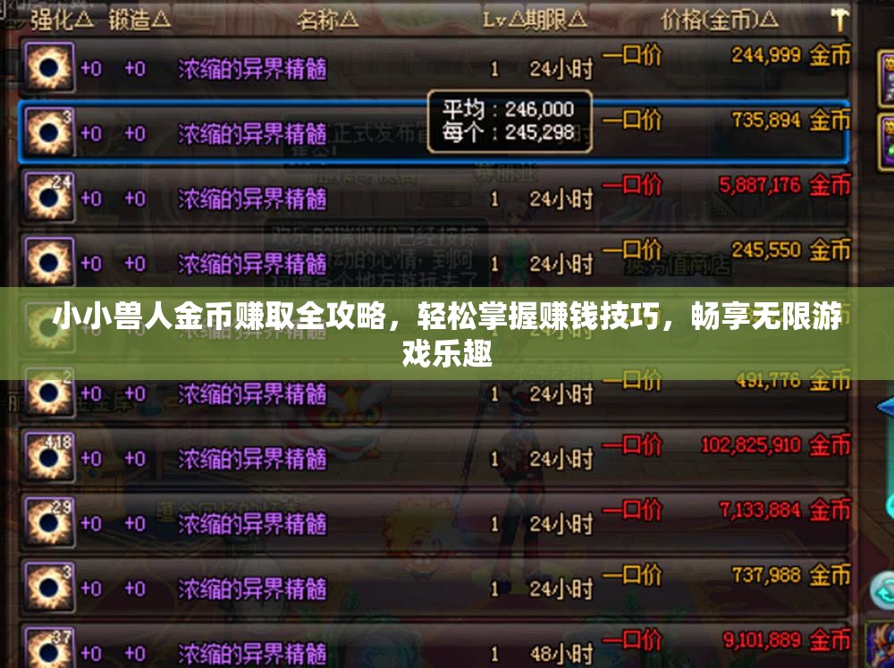 小小兽人金币赚取全攻略，轻松掌握赚钱技巧，畅享无限游戏乐趣