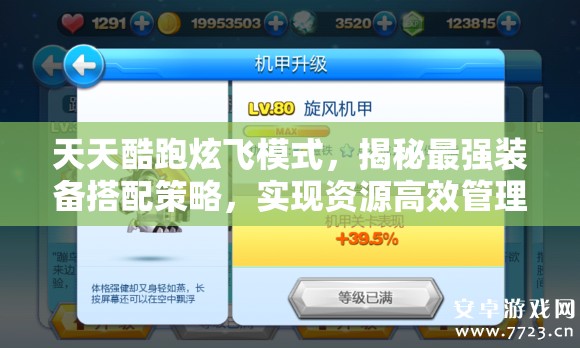 天天酷跑炫飞模式，揭秘最强装备搭配策略，实现资源高效管理与价值最大化