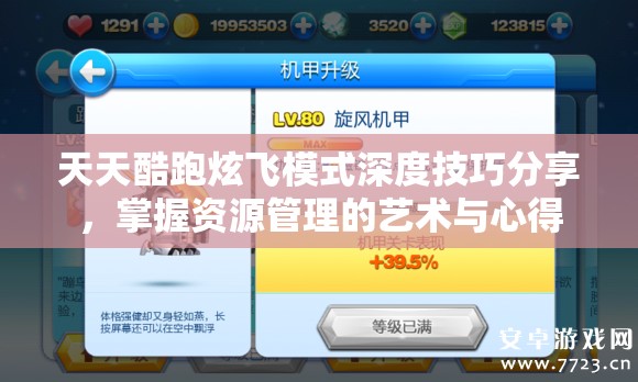 天天酷跑炫飞模式深度技巧分享，掌握资源管理的艺术与心得