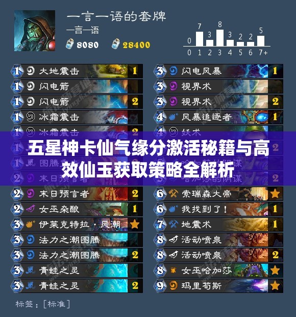 五星神卡仙气缘分激活秘籍与高效仙玉获取策略全解析