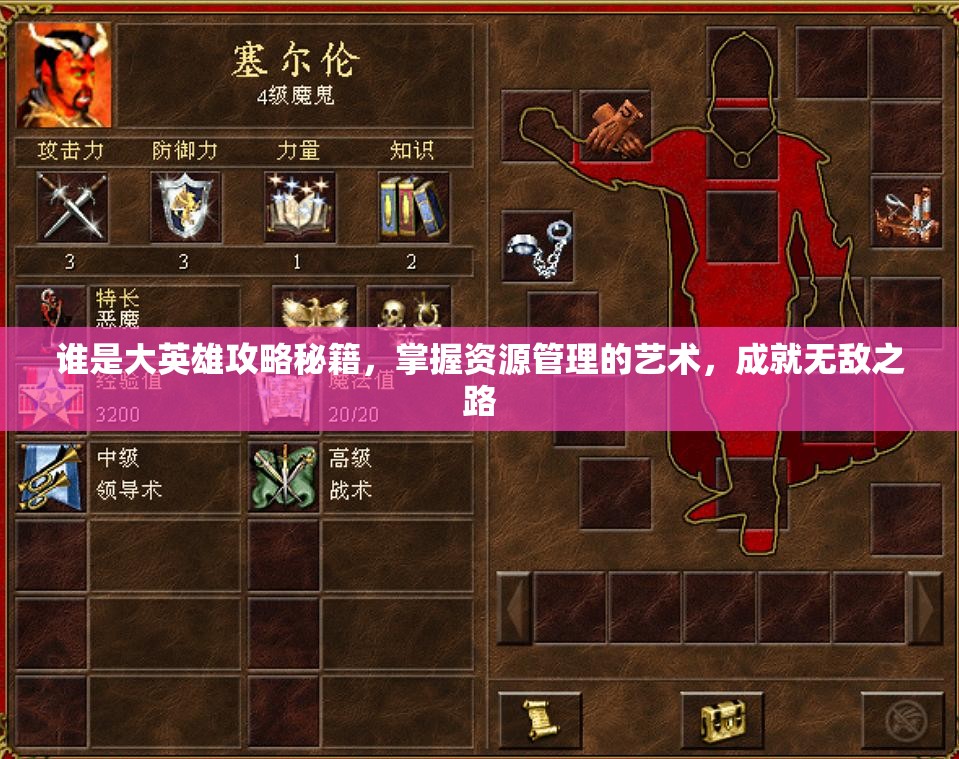 谁是大英雄攻略秘籍，掌握资源管理的艺术，成就无敌之路