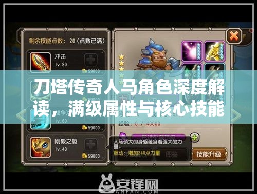 刀塔传奇人马角色深度解读，满级属性与核心技能全面剖析