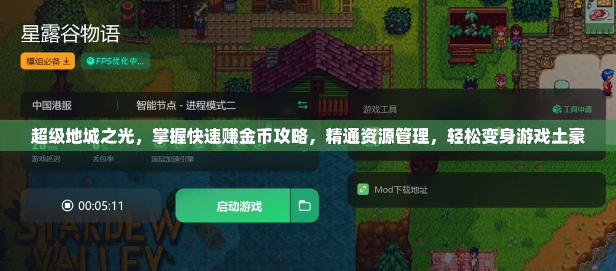 超级地城之光，掌握快速赚金币攻略，精通资源管理，轻松变身游戏土豪