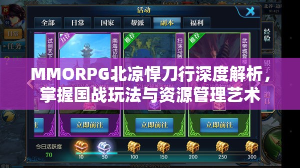 MMORPG北凉悍刀行深度解析，掌握国战玩法与资源管理艺术