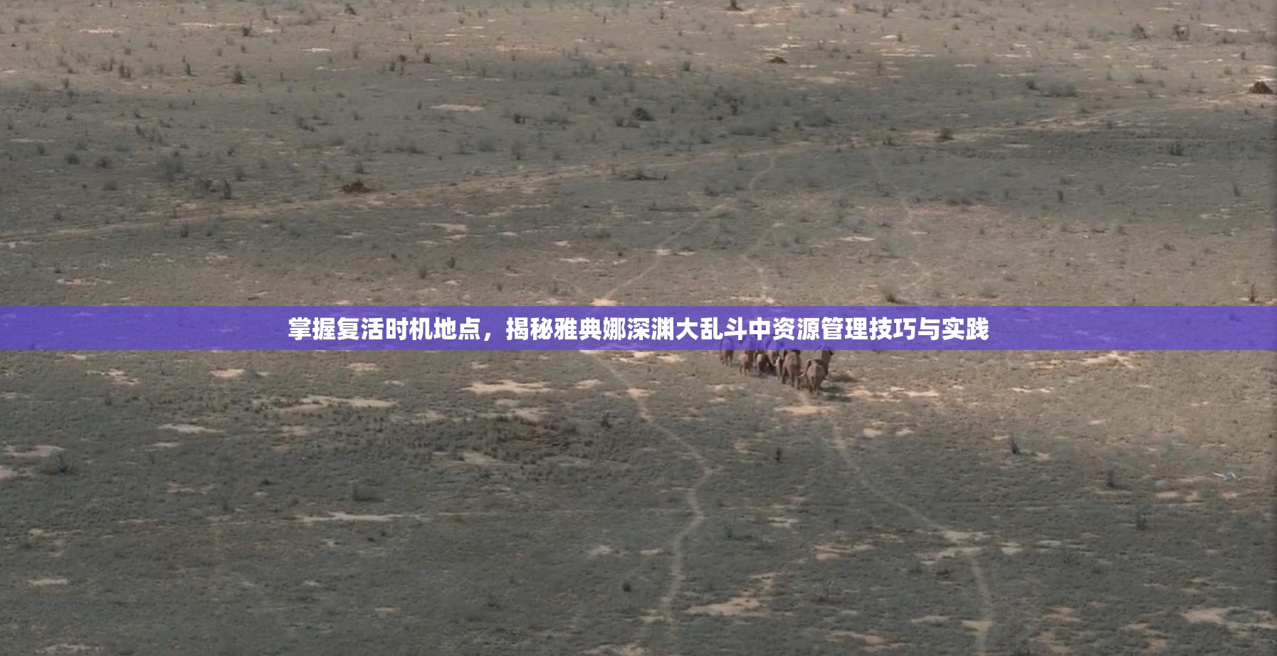 掌握复活时机地点，揭秘雅典娜深渊大乱斗中资源管理技巧与实践