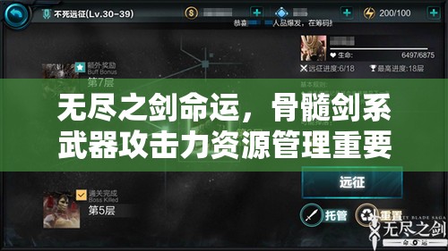 无尽之剑命运，骨髓剑系武器攻击力资源管理重要性及高效优化策略解析