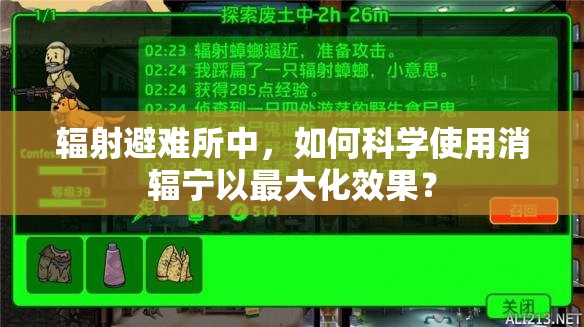 辐射避难所中，如何科学使用消辐宁以最大化效果？