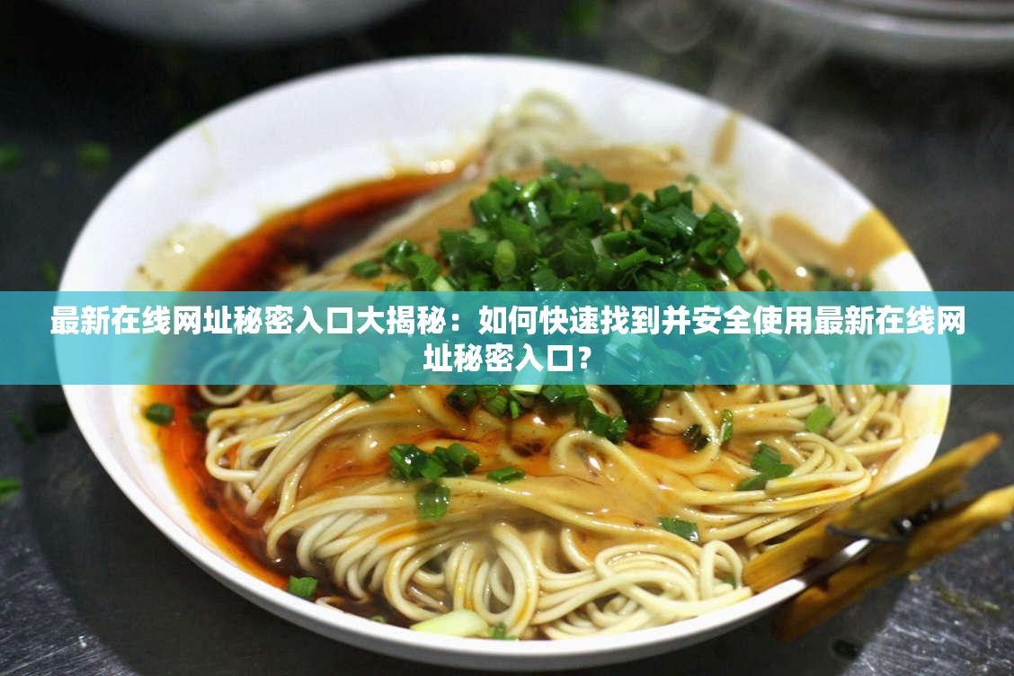 最新在线网址秘密入口大揭秘：如何快速找到并安全使用最新在线网址秘密入口？