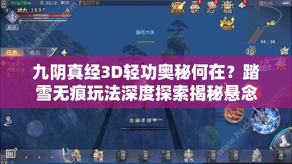 九阴真经3D轻功奥秘何在？踏雪无痕玩法深度探索揭秘悬念