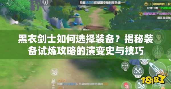 黑衣剑士如何选择装备？揭秘装备试炼攻略的演变史与技巧