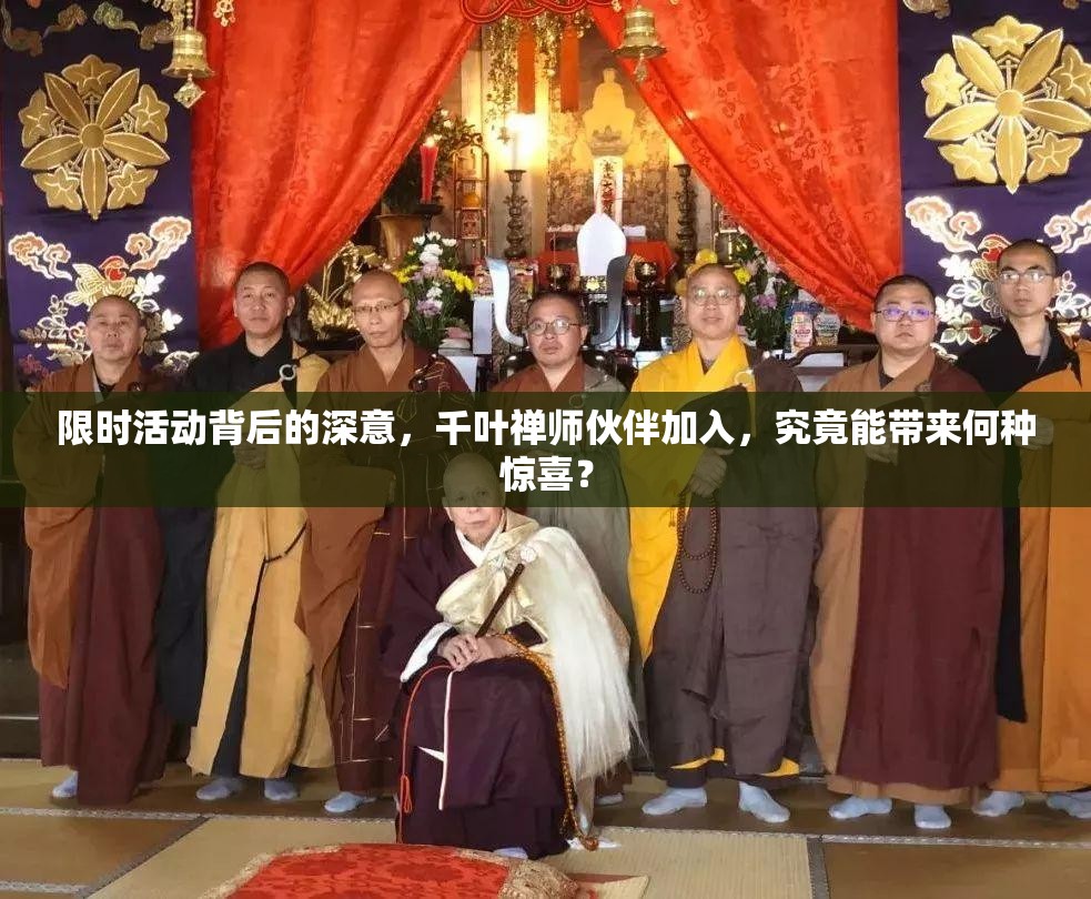 限时活动背后的深意，千叶禅师伙伴加入，究竟能带来何种惊喜？