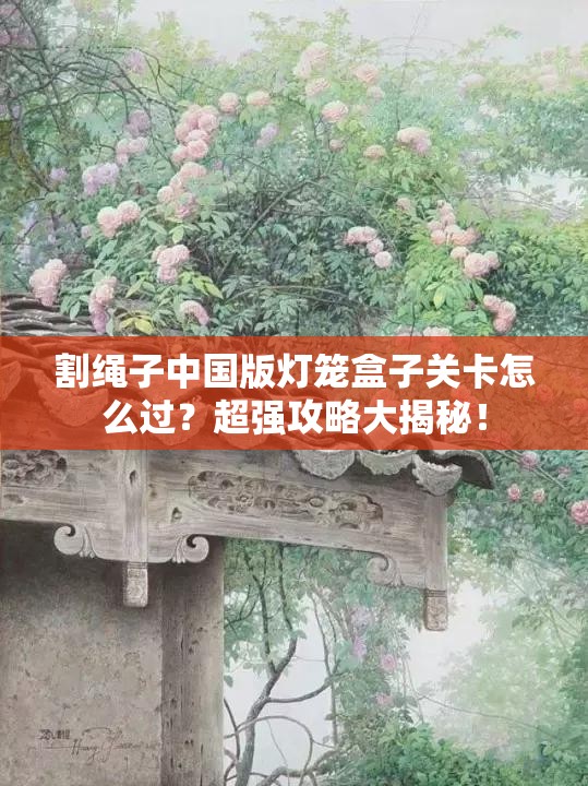 割绳子中国版灯笼盒子关卡怎么过？超强攻略大揭秘！