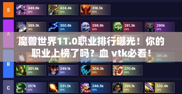 魔兽世界11.0职业排行曝光！你的职业上榜了吗？血 vtk必看！