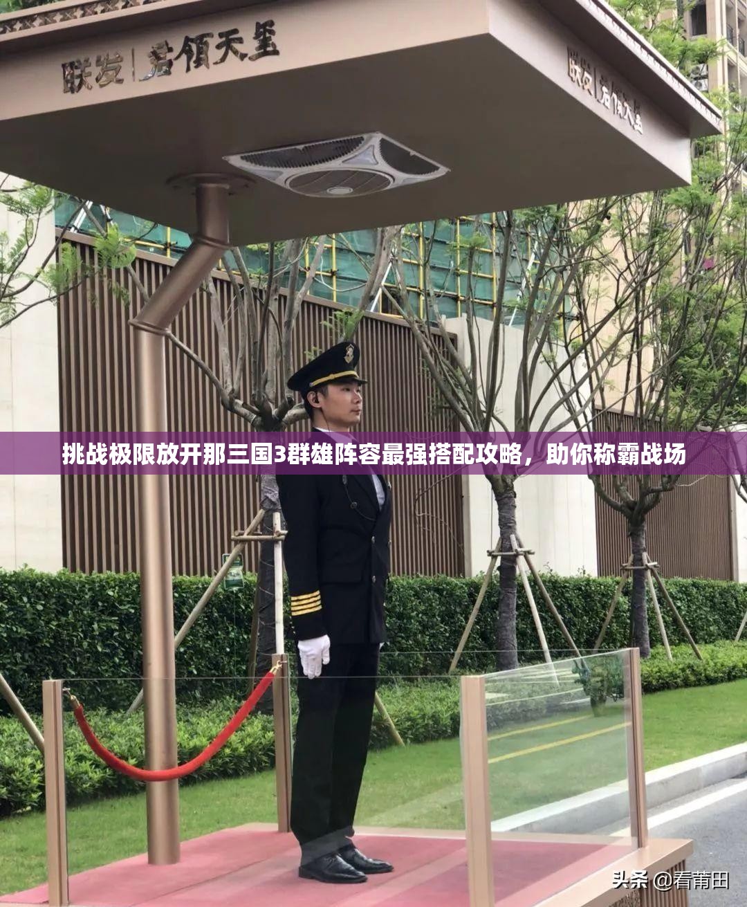 挑战极限放开那三国3群雄阵容最强搭配攻略，助你称霸战场