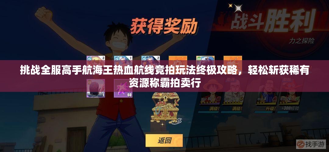 挑战全服高手航海王热血航线竞拍玩法终极攻略，轻松斩获稀有资源称霸拍卖行