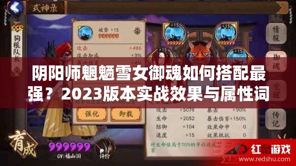 阴阳师魍魉雪女御魂如何搭配最强？2023版本实战效果与属性词条选择全解析